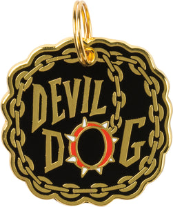 Pet Collar Charm Tag - Devil Dog