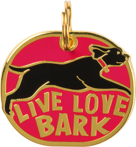 Pet Collar Charm Tag - Live Love Bark