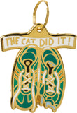 Pet Collar Charm Tag - The Cat Did It!