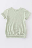 Green BE YOU Short Sleeve Top