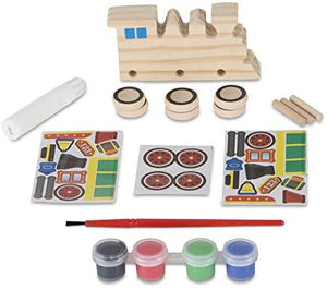 Melissa & Doug Decorate-Your-Own Wooden Craft Kits Set - Train