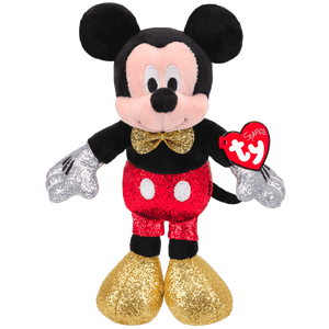 TY Beanie Babies "Mickey Mouse" Red Sparkle