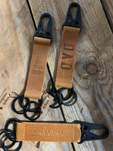 Simply Southern Guys Leather Keyclip