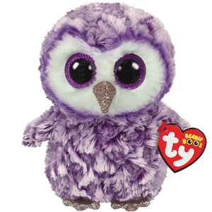 TY Beanie Boo's "MOONLIGHT" PURPLE OWL
