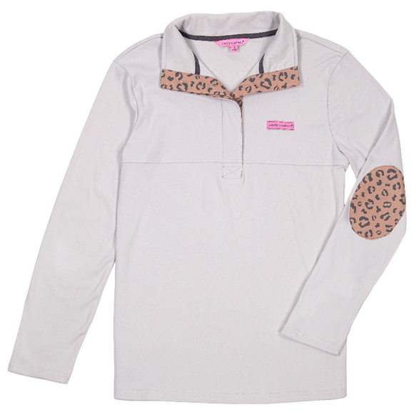 Simply Southern Button Pullover - Leopard